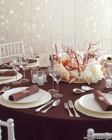 fall wedding table settings