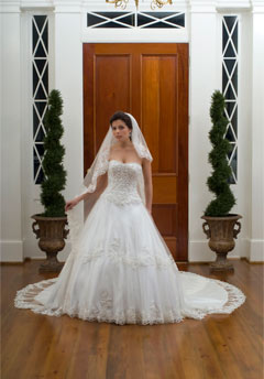 emerald bridal wedding dress